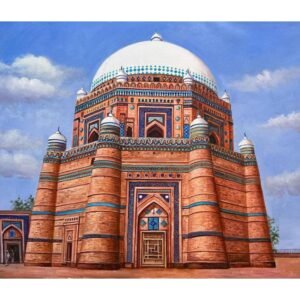 Tomb of Rukn-e-Alam Oil Painting
