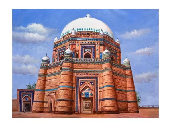Tomb of Rukn-e-Alam Oil Painting