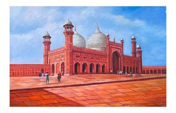 Badshahi Mosque Oil Painting