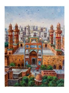 Wazir Khan Mosque Oil Painting