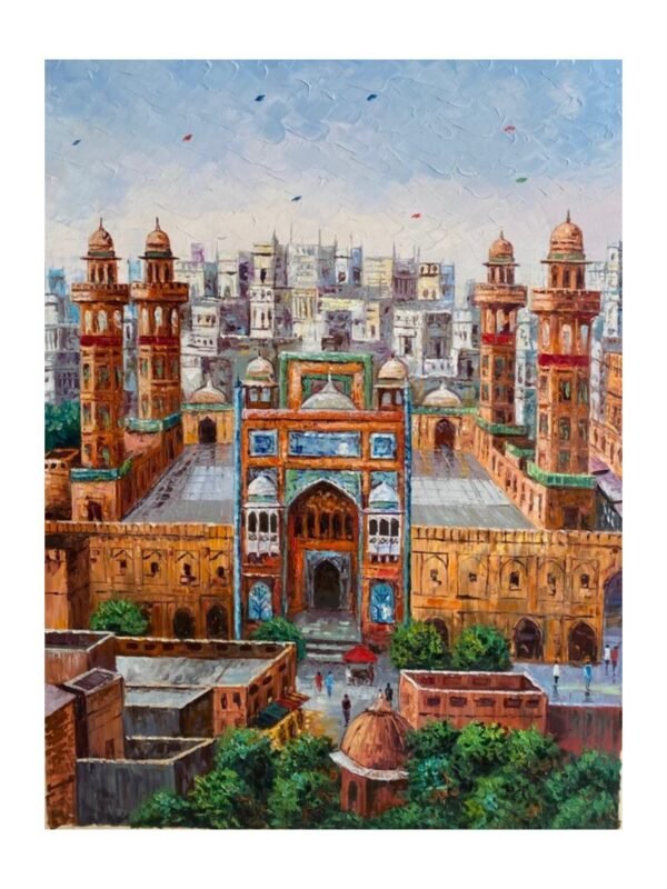 Wazir Khan Mosque Oil Painting