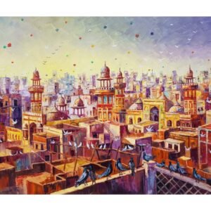 Abstract Cityscape of Wazir Khan Mosque