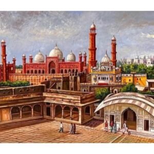 Badshahi Mosque Oil Painting