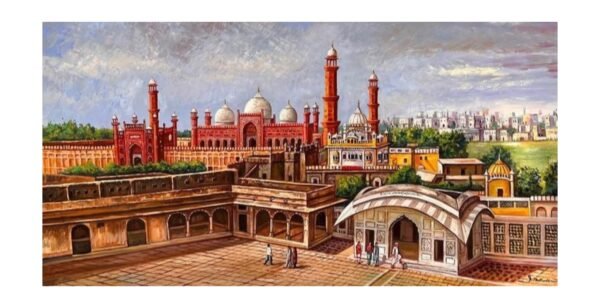 Badshahi Mosque Oil Painting