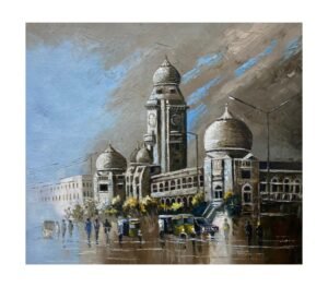 Masjid Jamek Kuala Lumpur Oil Painting
