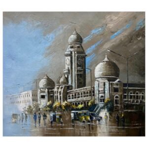 Masjid Jamek Kuala Lumpur Oil Painting
