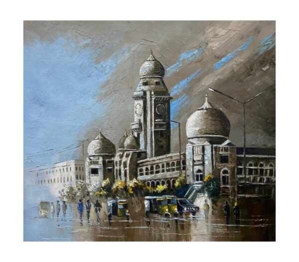 Masjid Jamek Kuala Lumpur Oil Painting