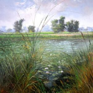 Whispers of the Meadow – Village Grassland Scene