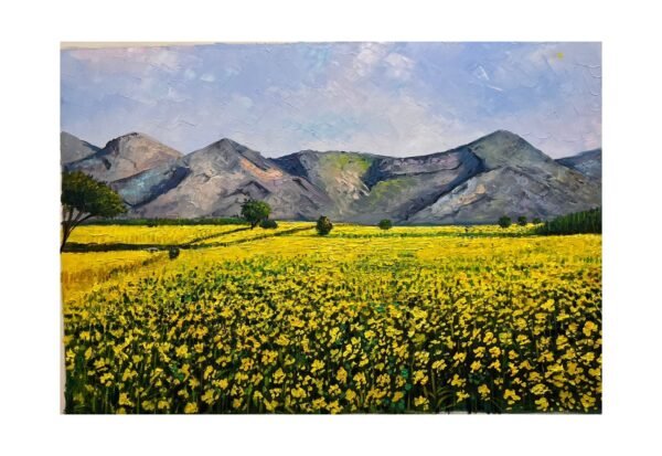 Majestic Mountain Landscape Under Blue Skies Landscape