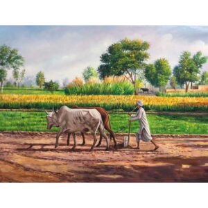 A Tranquil Countryside Scene Landscape