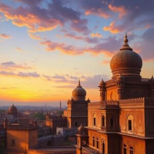 Twilight Over Old Lahore